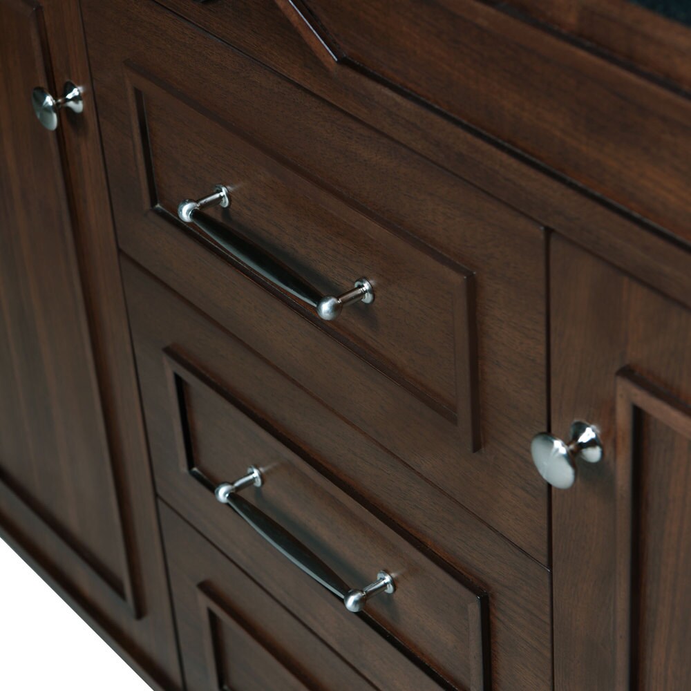 Abigail American Walnut 72-Inch Bathroom Vanity Base Only
