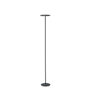 72" Matte Black LED Torchiere Floor Lamp