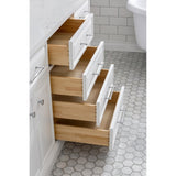 72" Palace Collection Quartz Carrara Cashmere Grey Bathroom Vanity Set With Hardware And F2-0012 Faucets