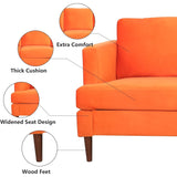 72-inch 3 Seater Couch Sofa With Thick Cushion And Wood Legs