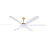 72-inch Driftwood 6-Blade Large DC Ceiling Fan with Light and Remote