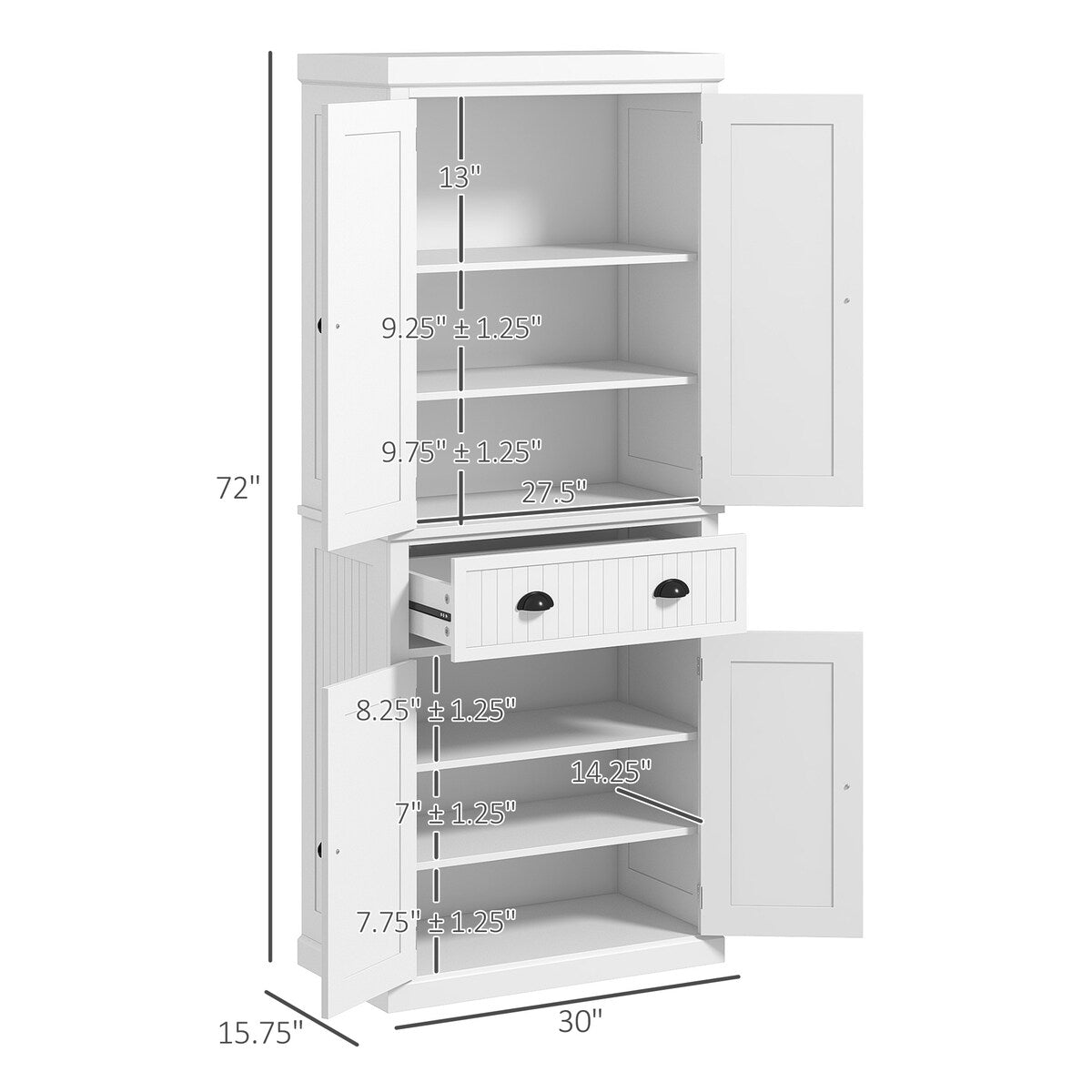 72" Kitchen Pantry
