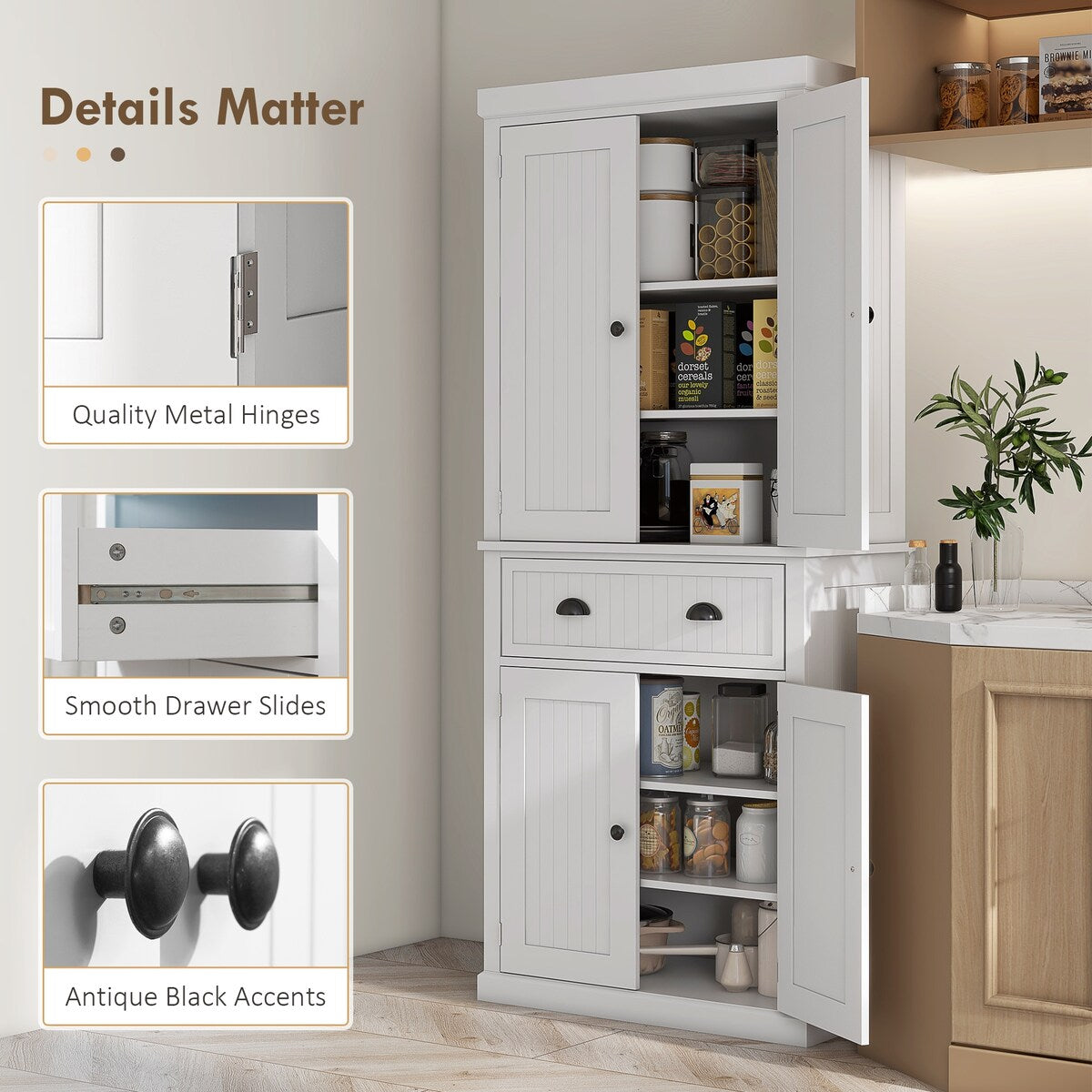 72" Kitchen Pantry