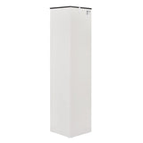 72" Tall Corner Cabinet, Wall Storage Cabinet with 8 Doors and 4 Shelves, for Bathroom - 25"(L) x 12"(W) x 72"(H)