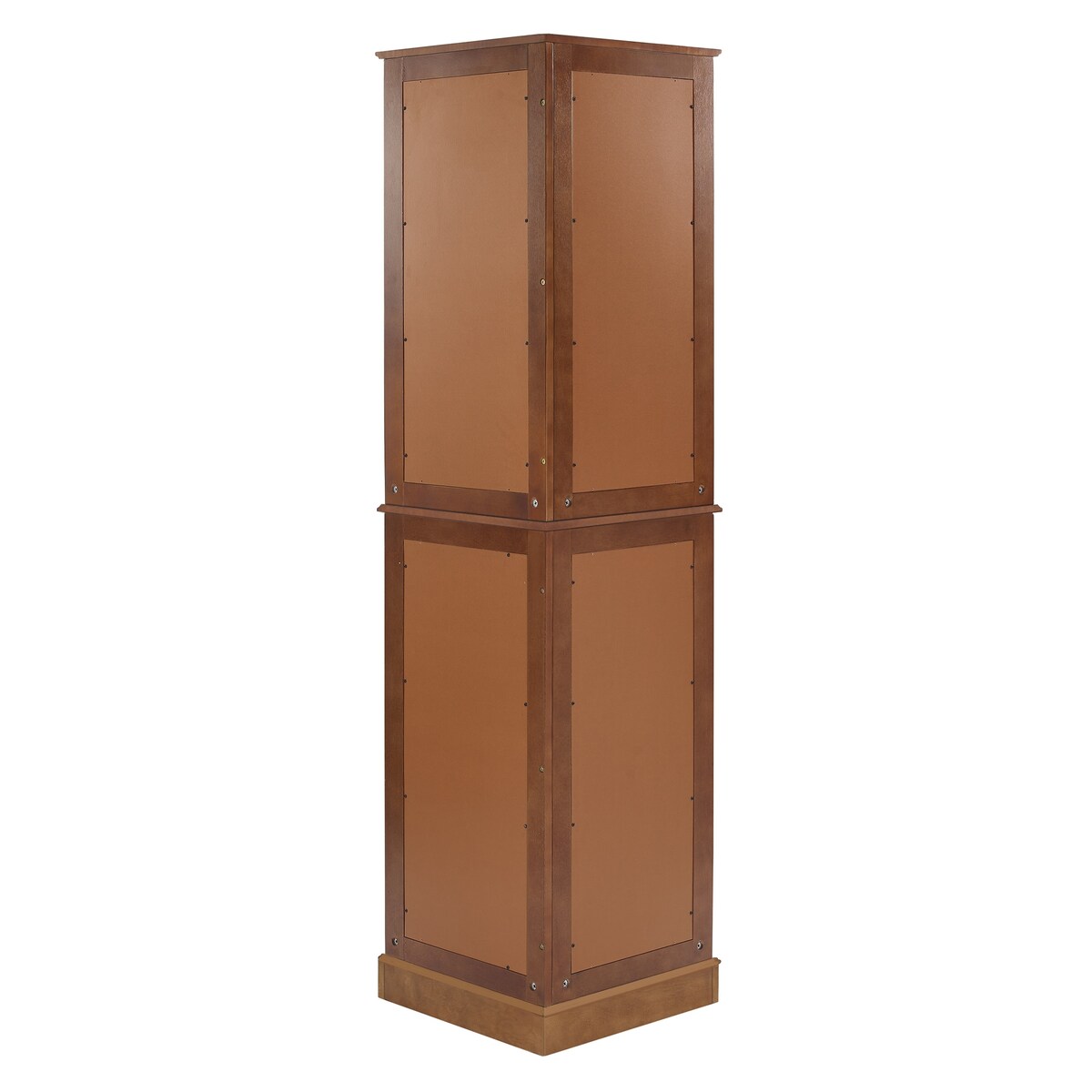 72''H Curio 6-Tier Corner Storage Wall Cabinet with 4 Glass Door, 26''L*13''W*72''H, 65.63LBS