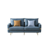 73.22" Elegant Loveseat Sofa Couch, Mid Century Modern Loveseats Furniture With 2 Pillows