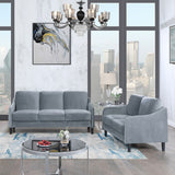 73.22inch 3 Seater Sofa Velvet Grey