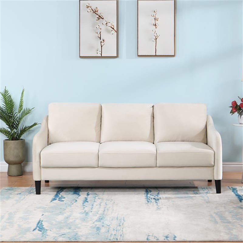 73.22inch Velvet 3 Seater Sofa