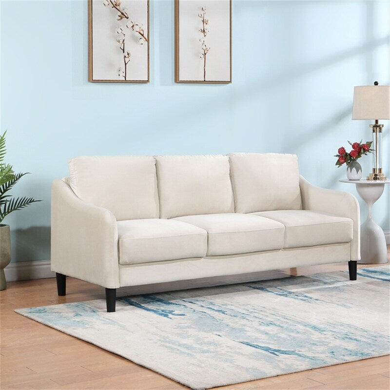73.22inch Velvet 3 Seater Sofa