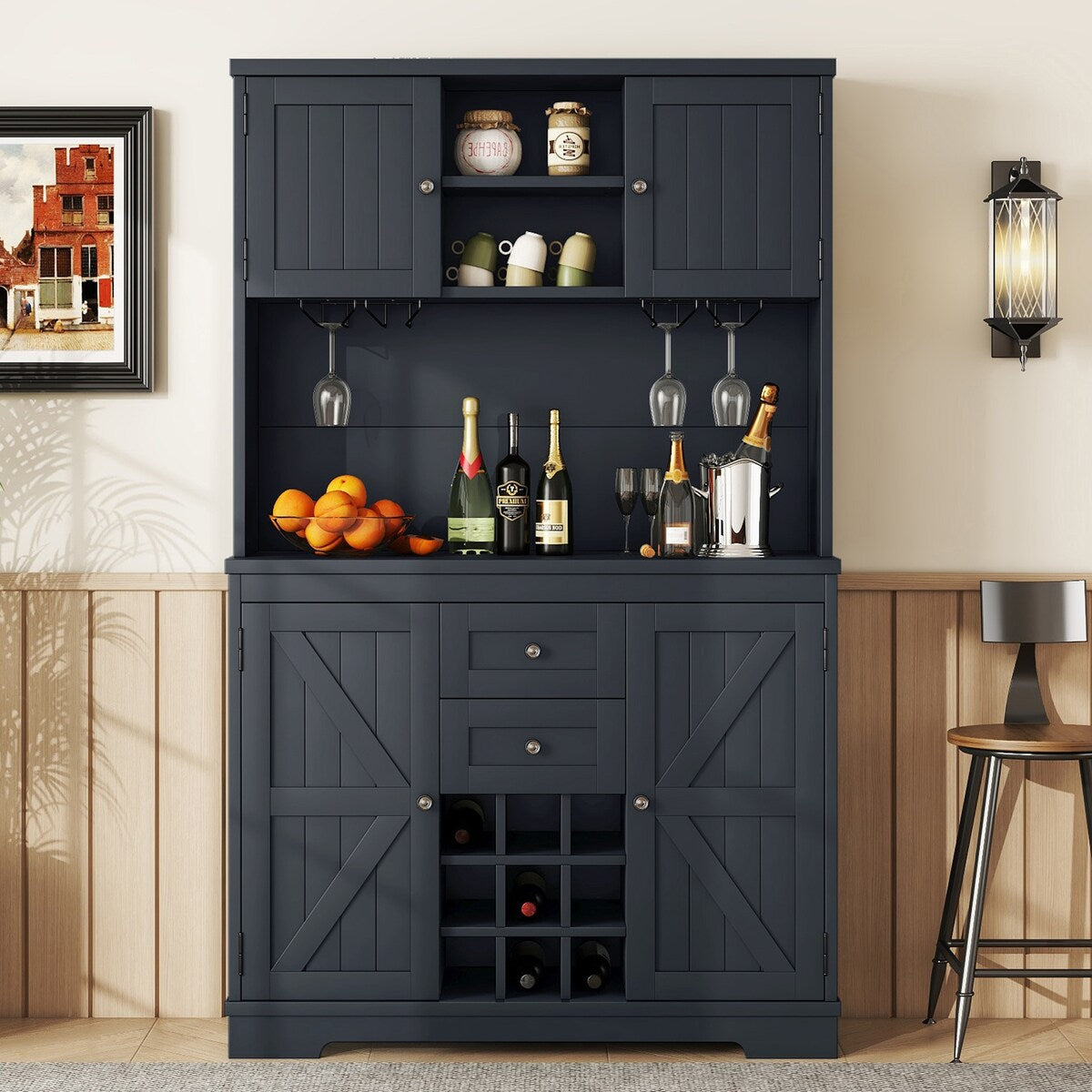 73.8''H Kitchen Cabinet with Storage - N/A