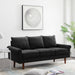 74.1" Velvet 3 Seat Sofa with Comefortable Cushion and Solid Wood Legs