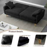 74.41'' Sofa Bed With Separate Adjustment Backrest And Storage Function