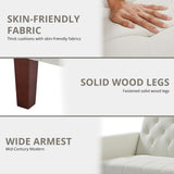 74" Velvet Futon Sofa Bed, Adjustable Backrest Convertible Loveseat Sleeper Couch with Tapered Wood Legs for Small Space