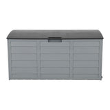 75 Gal 260L Outdoor Garden Plastic Storage Box Grey