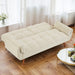 75.39 IN. Futon Sofa Bed, Convertible Upholstered Couch Sleeper with Reclining Sleeper Split Tufted Back