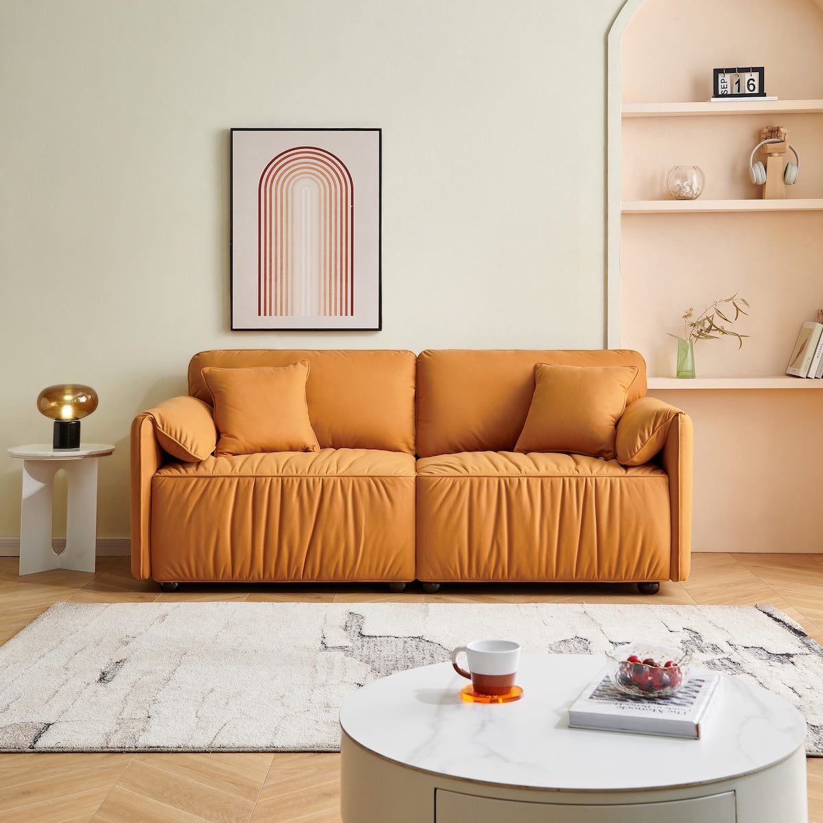 75.59 Modern Sofa Oversize Deep Seat Overstock