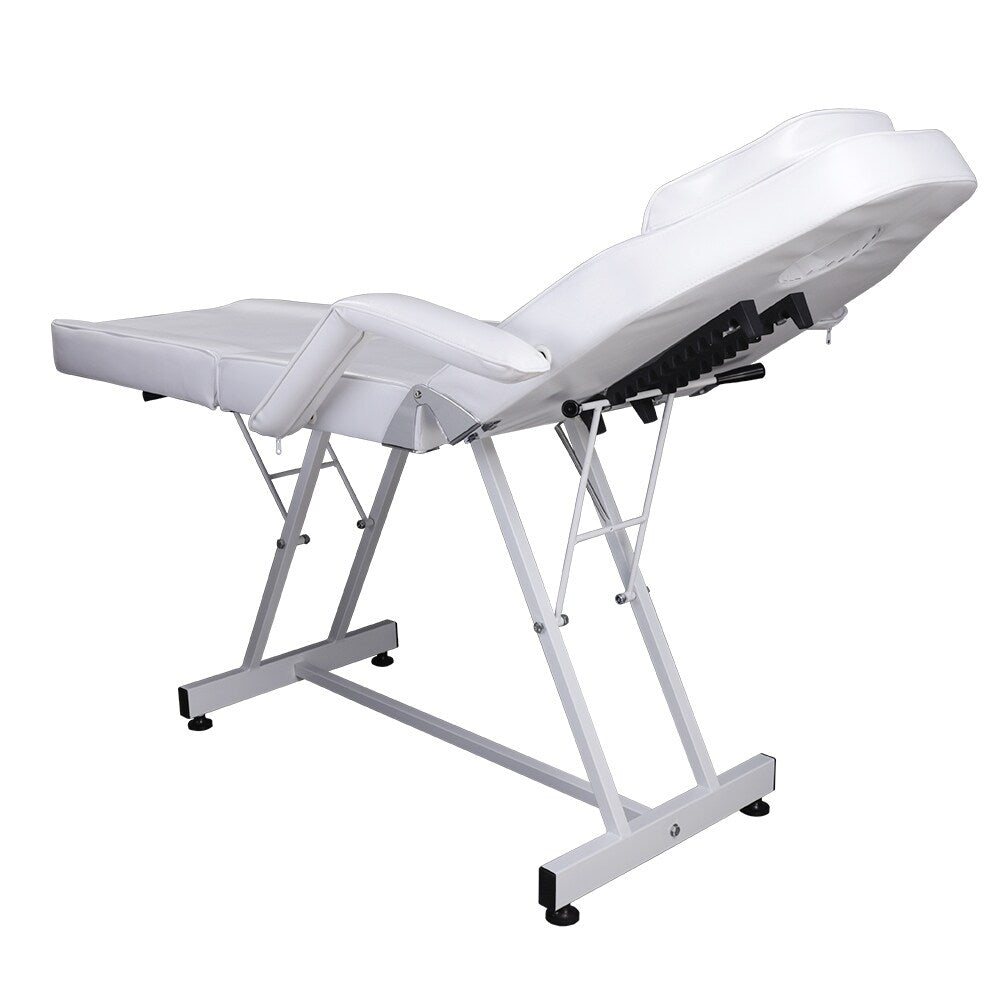 75" Adjustable Beauty Salon Spa Massage Bed Tattoo Chair White