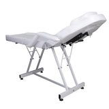 75" Adjustable Beauty Salon Spa Massage Bed Tattoo Chair White