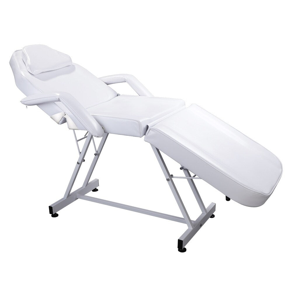 75" Adjustable Beauty Salon Spa Massage Bed Tattoo Chair White