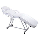 75" Adjustable Beauty Salon Spa Massage Bed Tattoo Chair White