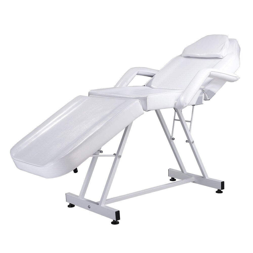 75" Adjustable Beauty Salon Spa Massage Bed Tattoo Chair White