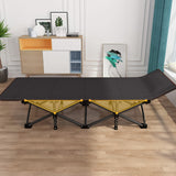 75" Folding Camping Bed with 3.3 Inch Mattress, Portable Sleeping Cot