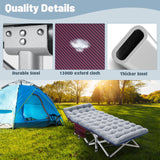 75" Folding Camping Bed with 3.3 Inch Mattress, Portable Sleeping Cot