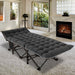 75" Folding Camping Bed with 3.3 Inch Mattress, Portable Sleeping Cot