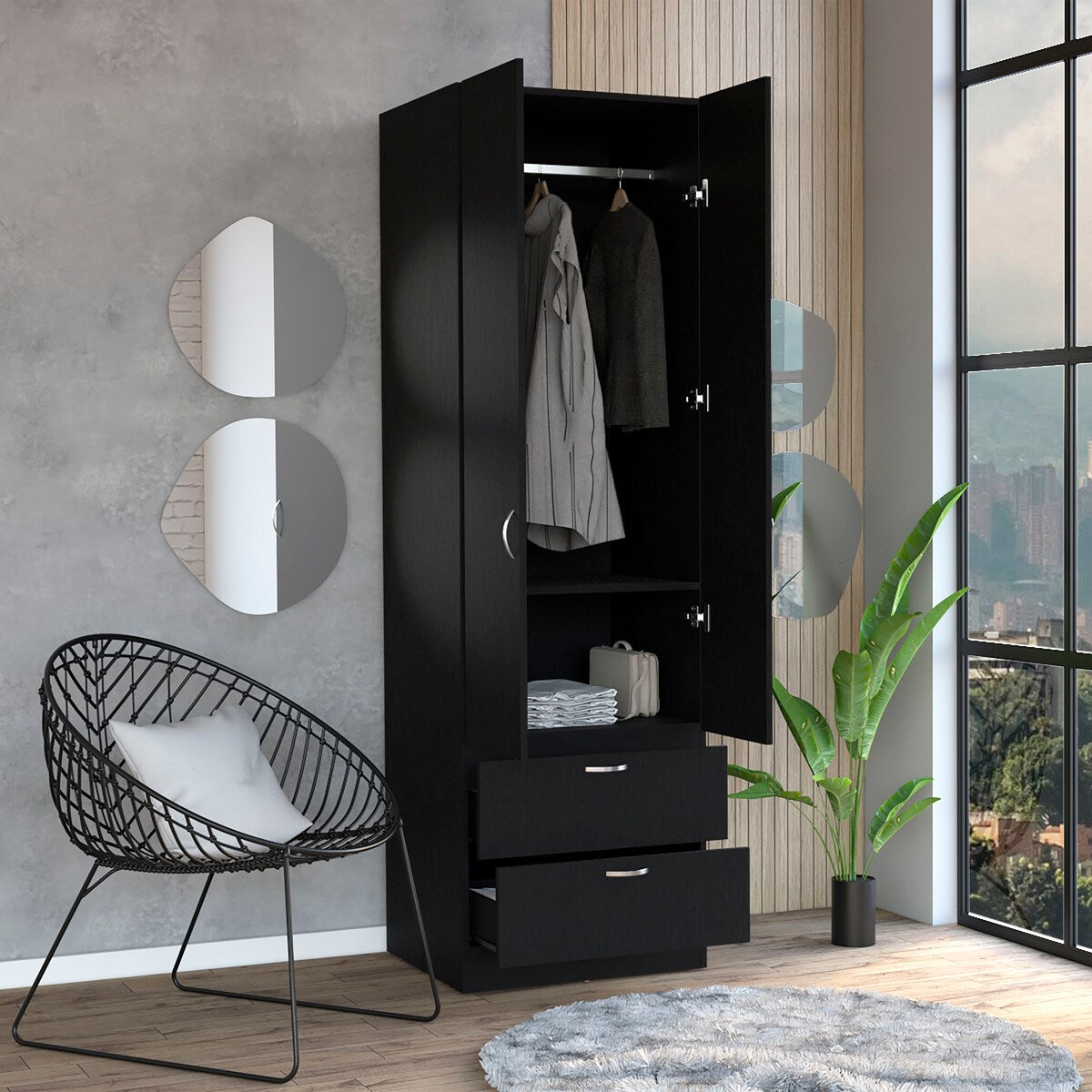 Double armoire wardrobe hotsell