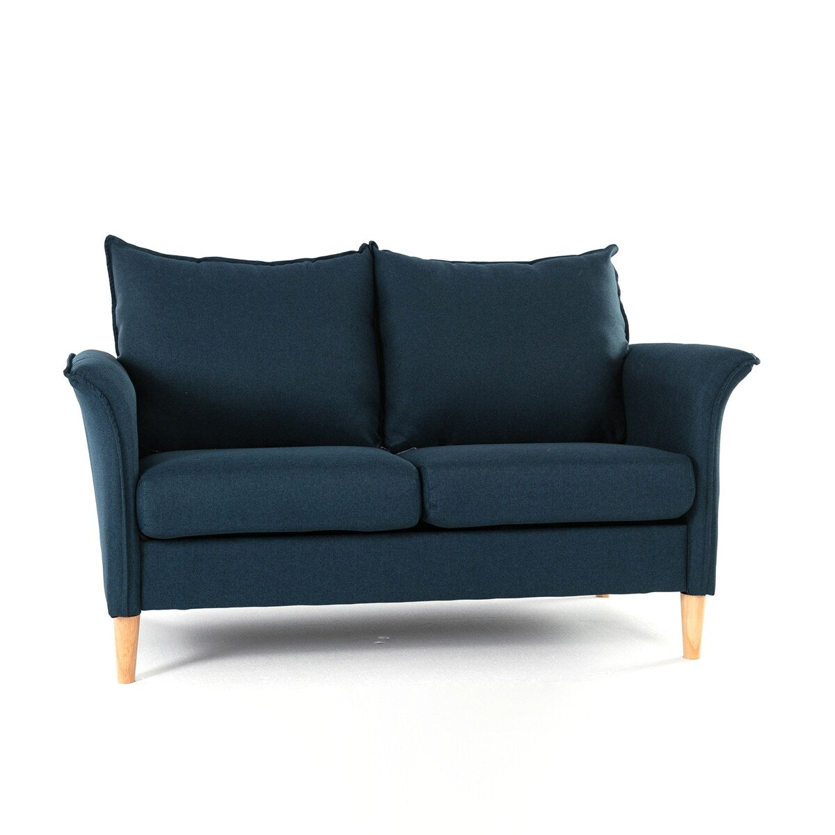 77.16" wooden straight leg double living room sofa