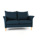 77.16" wooden straight leg double living room sofa
