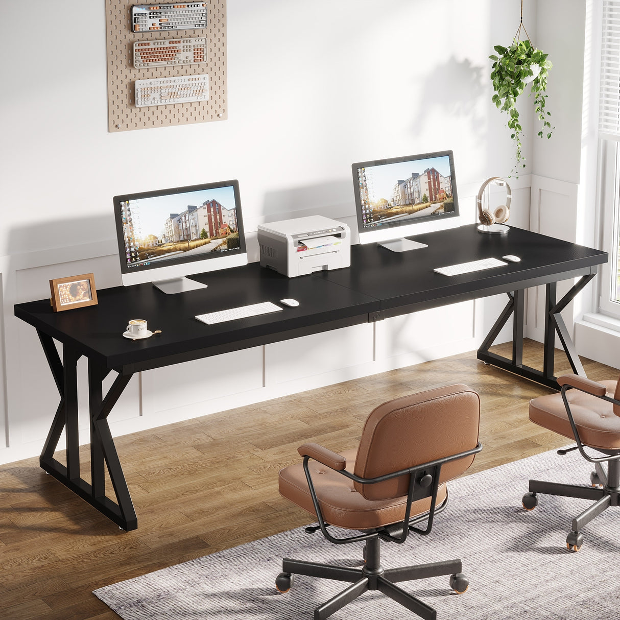 78.7 Inches Long Computer Desk, Two Person Desk For Home Office