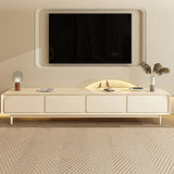78.74'' Elegance in French Cream White Media Console - 78 inches in width