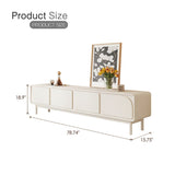78.74'' Elegance in French Cream White Media Console - 78 inches in width
