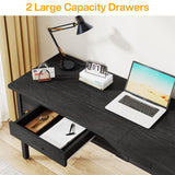 78.7" Extra Long Computer Desk, Two Person Large Desk with 2 Drawers