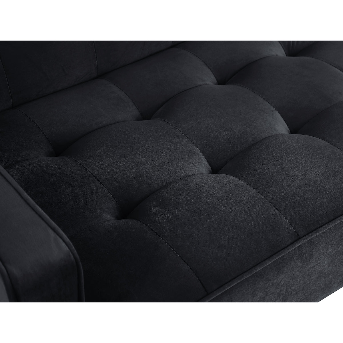 78" Loveseat Comfort Velvet Thickened Upholstered Convertible Sofa Bed with Adjustable Back