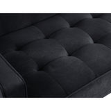 78" Loveseat Comfort Velvet Thickened Upholstered Convertible Sofa Bed with Adjustable Back