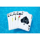 79" Inflatable White and Black Royal Flush Mattress Pool Float