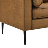 79"Mid-Century Modern Couch with high-tech Fabric Surface/ Upholstered Cushions/Pillows,Seat Sofas&Couches