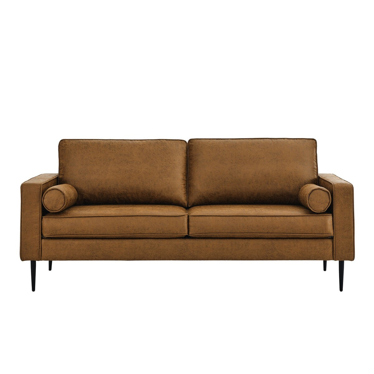 79"Mid-Century Modern Couch with high-tech Fabric Surface/ Upholstered Cushions/Pillows,Seat Sofas&Couches