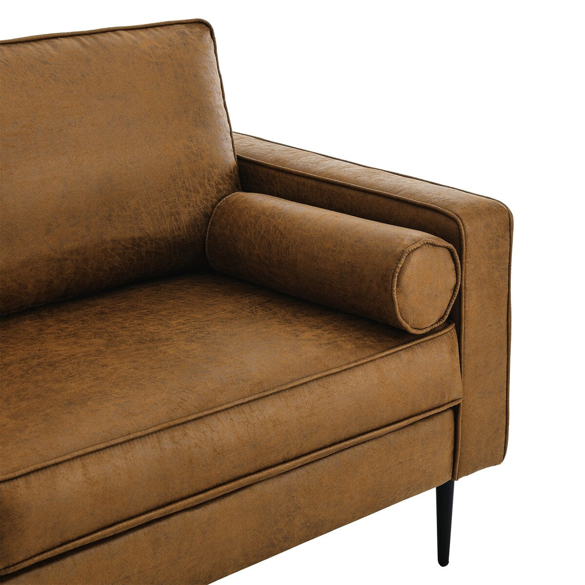 79"Mid-Century Modern Couch with high-tech Fabric Surface/ Upholstered Cushions/Pillows,Seat Sofas&Couches