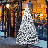 7FT Flocking Christmas Tree 1300 Branches