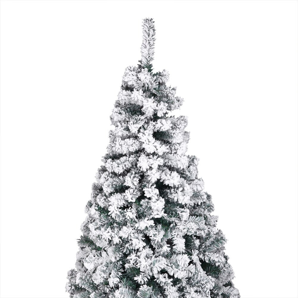 7FT Flocking Christmas Tree 1300 Branches