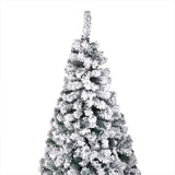 7FT Flocking Christmas Tree 1300 Branches