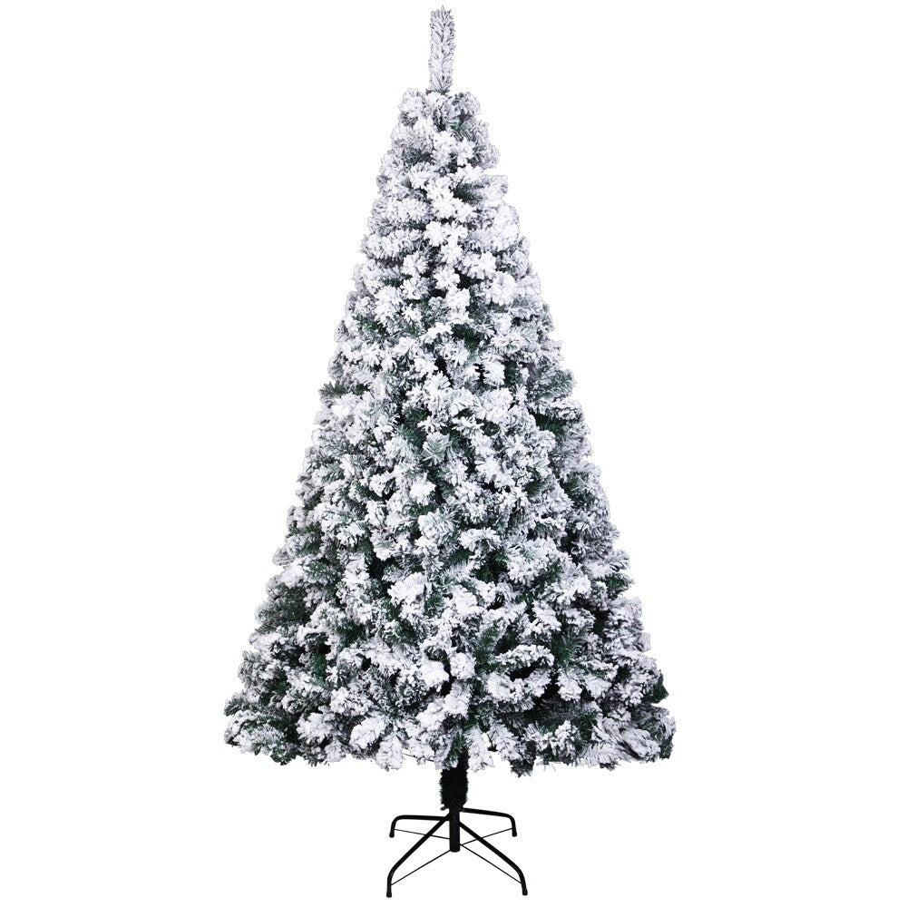 7FT Flocking Christmas Tree 1300 Branches