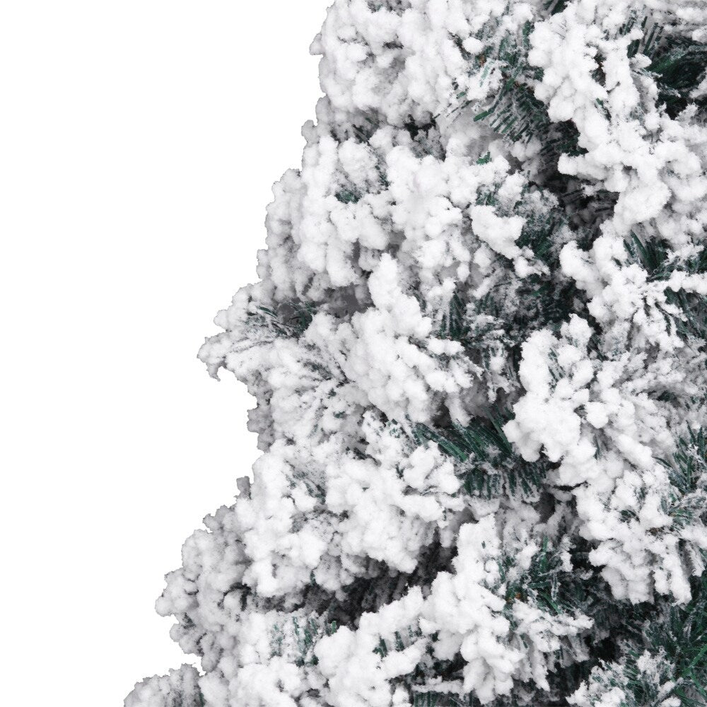 7FT Flocking Christmas Tree 1300 Branches