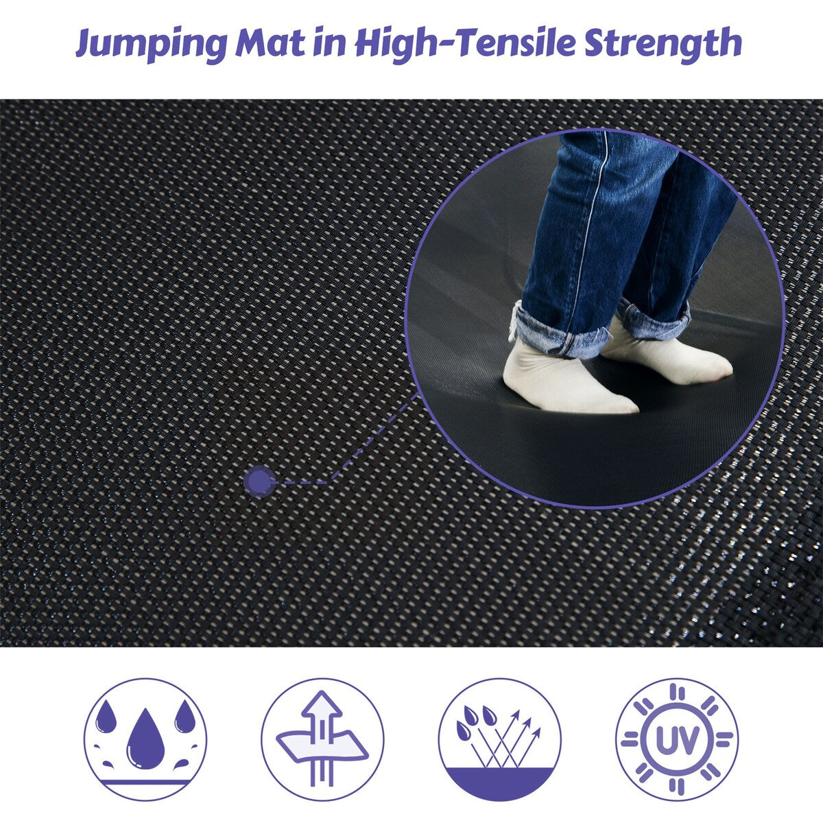 7FT Recreational Trampoline for Kids