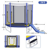 7FT Recreational Trampoline for Kids
