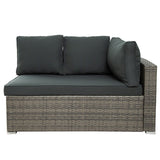 7PCS Patio Furniture Wicker Sofa Sets