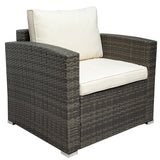 7PCS Patio Furniture Wicker Sofa Sets